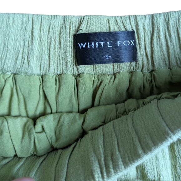White Fox Boutique Light Green Flowy Summer Shorts with Draw String Women S - Picture 8 of 8